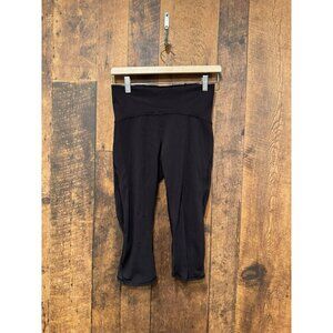 Lululemon Train Times Crop (17") Black Sz 8 EUC
